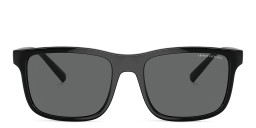 Armani Exchange Logo Signature Rectangle Sunglasses in Black/Dark Grey – Product Photo 3