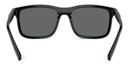 Armani Exchange Logo Signature Rectangle Sunglasses in Black – Product Photo 4