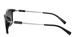 Shop Armani Exchange A|X Logo Irregular Sunglasses in Black online.