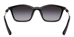 Shop Armani Exchange A|X Logo Irregular Sunglasses in Black online.
