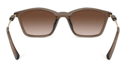 Shop Armani Exchange A|X Logo Irregular Sunglasses in Brown online.