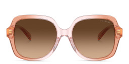 Coach C Logo Detail Oversized Square Sunglasses in Pink – Product Photo 1