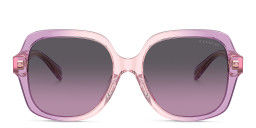 نظارات شمسية مربّعة كبيرة بشعار C من كوتش بلون زهري - صورة المنتج 1