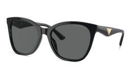 Emporio Armani Eagle Logo Butterfly Sunglasses in Black – Product Photo 2