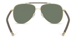 Michael Kors Portugal Aviator Sunglasses in Gold – Product Photo 4