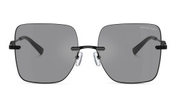Michael Kors Québec Oversized Rimless Square Sunglasses in Black – Product Photo 1