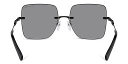 Michael Kors Québec Oversized Rimless Square Sunglasses in Black – Product Photo 4