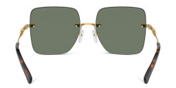 Michael Kors Québec Oversized Rimless Square Sunglasses in Gold – Product Photo 4