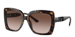 Michael Kors Nice Oversized Square Sunglasses in Tortoise – Product Photo 2