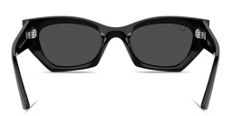 Shop Ray-Ban Zena Bio-Based Unisex Irregular Sunglasses in Black online.