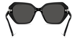 Swarovski Crystal Irregular Sunglasses in Black – Product Photo 4