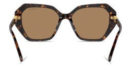 Swarovski Crystal Irregular Sunglasses in Havana – Product Photo 4