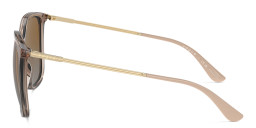 Shop Vogue Eyewear Logo-Engraved Square Sunglasses in Brown online.