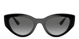 Vogue Eyewear Logo Signature Cat-Eye Sunglasses in Black – Product Photo 1