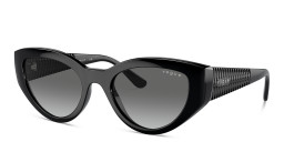 Vogue Eyewear Logo Signature Cat-Eye Sunglasses in Black – Product Photo 2