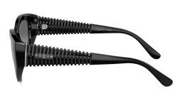 Vogue Eyewear Logo Signature Cat-Eye Sunglasses in Black – Product Photo 3