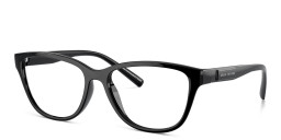 Armani Exchange Logo-Print Cat-Eye Eyeglasses in Black – Product Photo 2