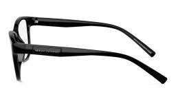 Armani Exchange Logo-Print Cat-Eye Eyeglasses in Black – Product Photo 3