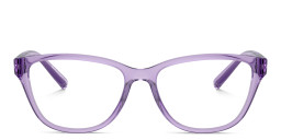 Armani Exchange Logo Cat-Eye Eyeglasses in Purple – Product Photo 1