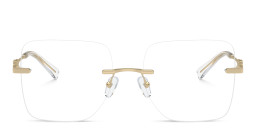 Michael Kors Giverny Rimless Square Eyeglasses in Gold – Product Photo 1
