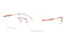 Michael Kors Giverny Rimless Square Eyeglasses in Rose Gold – Product Photo 2