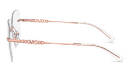 Michael Kors Giverny Rimless Square Eyeglasses in Rose Gold – Product Photo 3