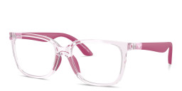 Emporio Armani Eagle Logo Kids Square Eyeglasses in Pink – Product Photo 2