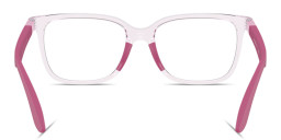 Emporio Armani Eagle Logo Kids Square Eyeglasses in Pink – Product Photo 4