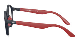 Emporio Armani Eaglo Logo Kids Round Eyeglasses in Blue – Product Photo 3
