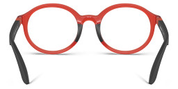 Emporio Armani Eaglo Logo Kids Round Eyeglasses in Red – Product Photo 4