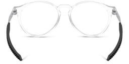 Shop Oakley Exchange R Round Eyeglasses in Clear online.