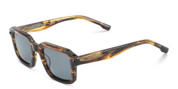 Shop Woodys Jordi Square Sunglasses in Havana online.