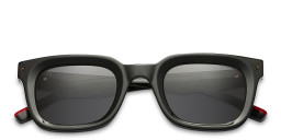 Shop Woodys Maideu Square Sunglasses in Black online.