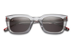 Woodys Maideu Square Sunglasses in Clear/Solid Black – Product Photo 2