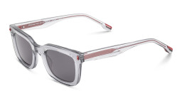 Woodys Maideu Square Sunglasses in Clear – Product Photo 2