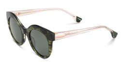 Woodys Georgia Round Sunglasses in Green – Product Photo 2