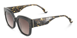 Shop Woodys Linda Square Sunglasses in Black online.