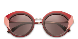 Shop Woodys Lober Round Sunglasses in Red online.