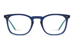 Shop Modo Unisex Square Eyeglasses in Transparent dark blue online.