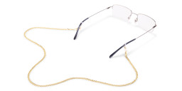 Shop Unchained Society Unisex Gold Metal Glasses Chain online.