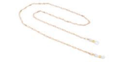 Unchained Society Unisex Twisted Gold Metal Glasses Chain – Product Photo 1