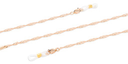 Unchained Society Unisex Twisted Gold Metal Glasses Chain – Product Photo 2