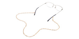 Unchained Society Unisex Twisted Gold Metal Glasses Chain – Product Photo 4