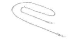 Unchained Society Unisex Twisted Silver Metal Glasses Chain – Product Photo 1