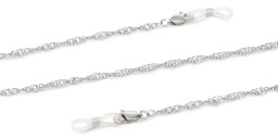 Unchained Society Unisex Twisted Silver Metal Glasses Chain – Product Photo 2