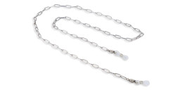 Unchained Society Unisex Black Metal Big Link Glasses Chain in Silver – Product Photo 2