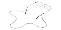 Unchained Society Unisex Silver Metal Big Link Glasses Chain – Product Photo 4