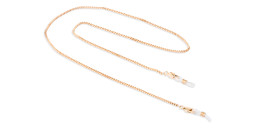 Unchained Society Unisex Black Flat Glasses Chain in Rose Gold – Product Photo 3