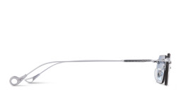 Eyepetizer Tank Unisex Rimless Rectangle Sunglasses in Silver – Product Photo 4