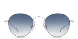 Eyepetizer Julien Unisex Round Sunglasses in Silver/Blue Gradient – Product Photo 1